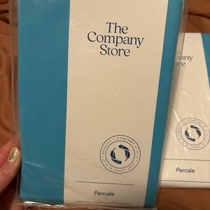 The Company Store Percale Blue Sham Set of 2